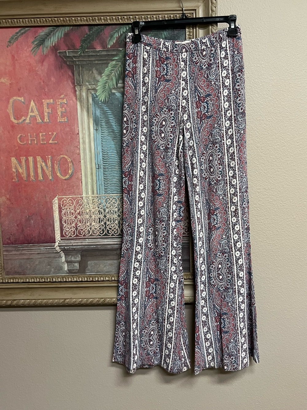 Abercrombie & Fitch Paisley Bell Bottom Women's Pull On Pants